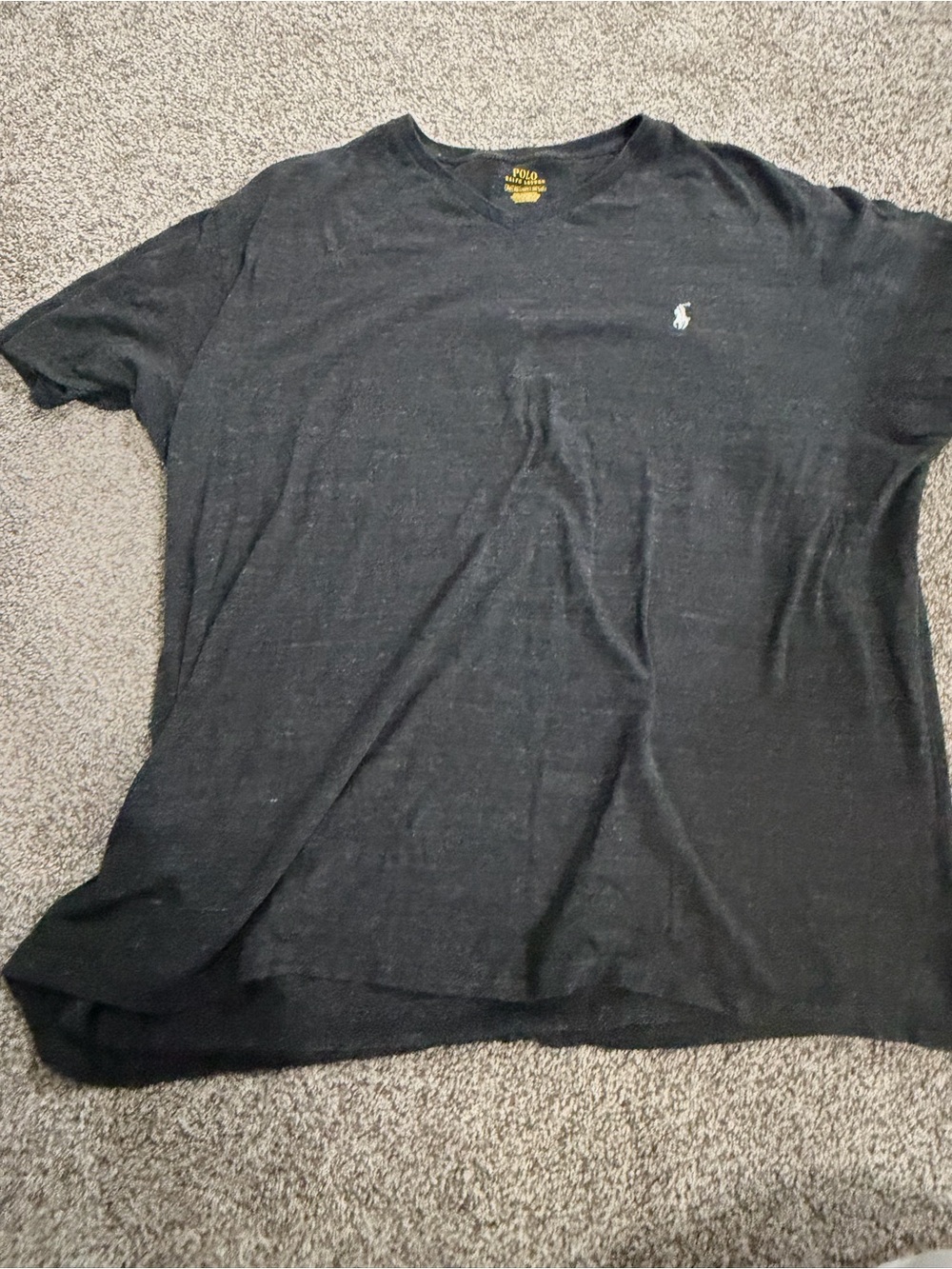 Polo by Ralph Lauren Black Short-Sleeve Crew Tee with Logo